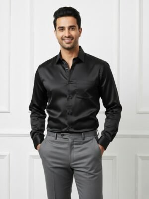 Black Shirt & Black Pant Combo for Men & Formal Set