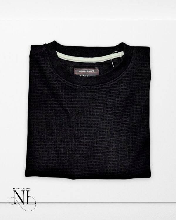 Trendy Jet Black Plain Full T-Shirt for Men & Best Premium