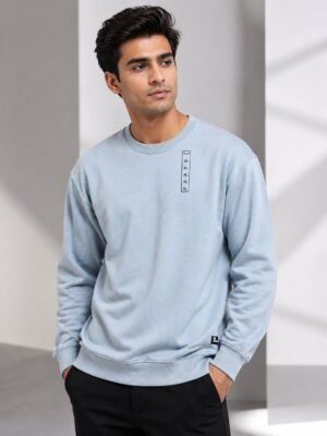 Premium Light Blue Full T-Shirt for Men