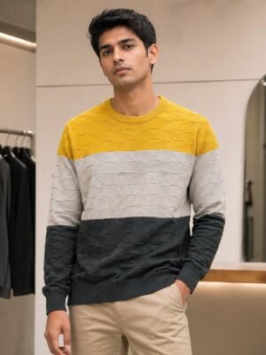 Stylish Stripe Full T-Shirt for Men & Premium