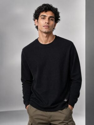 Trendy Jet Black Plain Full T-Shirt for Men & Best Premium