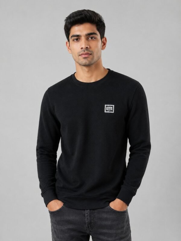 Stylish Black Plain T-Shirt for Men & Non-Fading Stylish Black Plain T-Shirt for Men & Non-Fading
