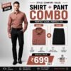 Men's Formal Shirt & Pant Combo