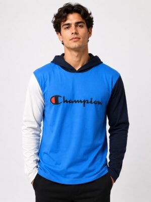 Sky Blue Plain Hoodies for Men | Premium Cotton