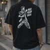 Printed Black Oversize Shirt for Men & Classic