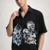 Buy Best Stylish Printed Black Oversize Shirt for Men