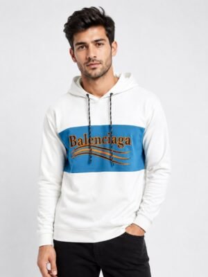 Stylish White Printed Hoodies for Men | Premium Cotton