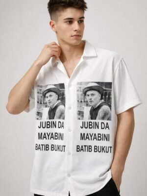 file_000000007a5c71fa8763805630cb142b.jpg Buy White Printed Oversize Shirt for Men