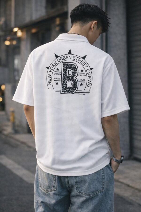 Buy Classic White Printed Oversize Shirt for Men