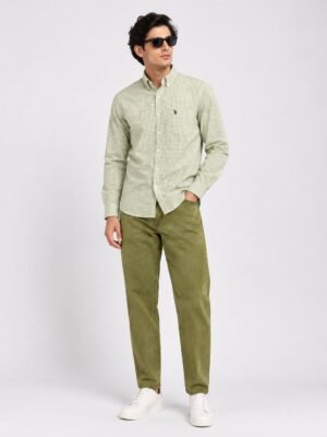 Lite Green Shirt & Green Baggy Jeans Combo Set | Fresh