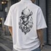 Stylish White Printed Oversize Shirt for Men